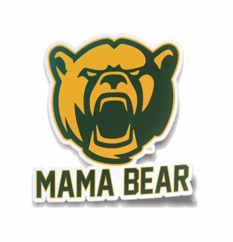 Baylor Car Decal Mama Bear Heavy-Duty Waterproof Sticker for Windows, Water Bottles, or Laptops (Baylor University Mom)