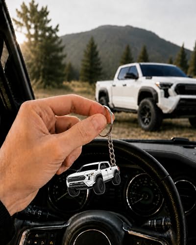 Image of Tacoma Keychain 2026 Tacoma Accessories 2016-2025 mods 4th Gen Cool Key Chain Fob Cover Toy Gift Truck