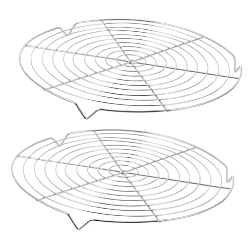 Sosoport 2piezas Rejilla Enfriamiento Acero Inoxidable Para Hornear Asar Secar Repostería