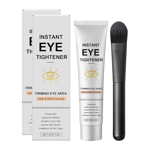 Crema de ojos para hombres y mujeres, antiojeras, hinchazón y arrugas, reafirmante temporal con fórmula fácil de llevar, crema antiedad para ojos para líneas finas (2)
