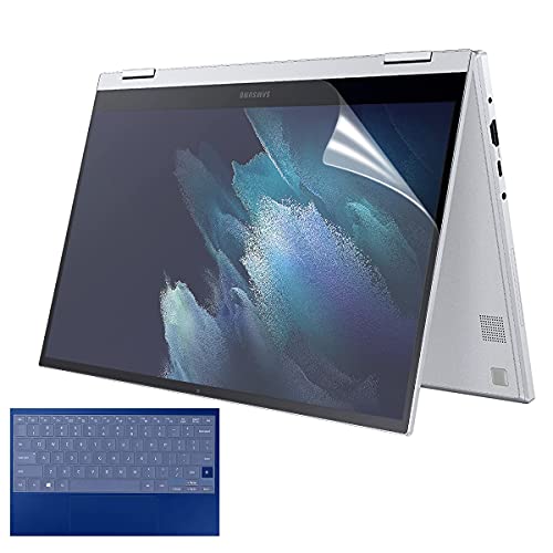 2Pcs Matte Anti Glare Screen Protector for & Keyboard Cover for 13.3â Samsung Galaxy Book Ion/Book Flex Alpha 2-in-1/Book Flex/Book S 13.3 Series with 16:9 Aspect Ratio Laptop
