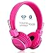 Produktbild Termichy Bluetooth Kopfhörer Kinder mit 93dB Lautstärkebegrenzung, Faltbare Tragbare Leicht kopfhoerer Kabellos mit Audio Kabel On-Ear Drahtloser Kopfhörer Musik Shareport, Eingebautem Mikrofon (Rosa)