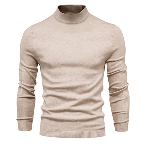 Maglione Dolcevita da Uomo, a Maniche Lunghe Maglia Intima Casual