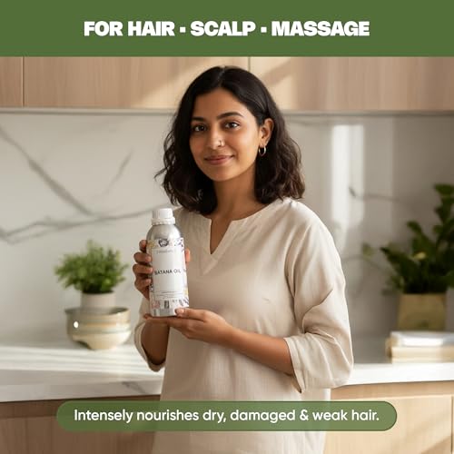 Image of VedaOils Batana Hair Oil 100ml | Pure & Unrefined Batana Oil for Hair Growth | For Thicker, Stronger Hair & Scalp Nourishment | Cold Pressed Wellness Oil
