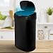 Kitchen Trash Can 13.2 Gallon Garbage Can with Odor Control System, Automatic Touch Motion Sensor Trash bin with Lid, Stainless Steel Silent Waste Bin for Home Office Bedroom, 50 Liter (Black)
