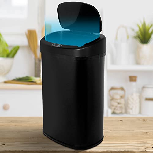 Caneca de basura rectangular de acero inoxidable 50L