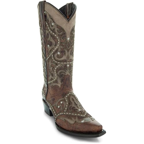 Soto Boots Womens Lola Fashion Cowboy Boots, Genuine Leather Cowgirl Boots, Handcrafted Cowboy Boots For Women M500472