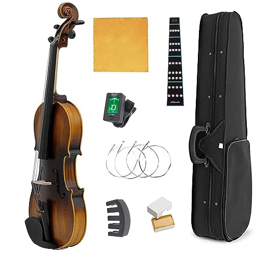 Instrument de musique à cordes violon 4/4 débutants avec étui et archet complet