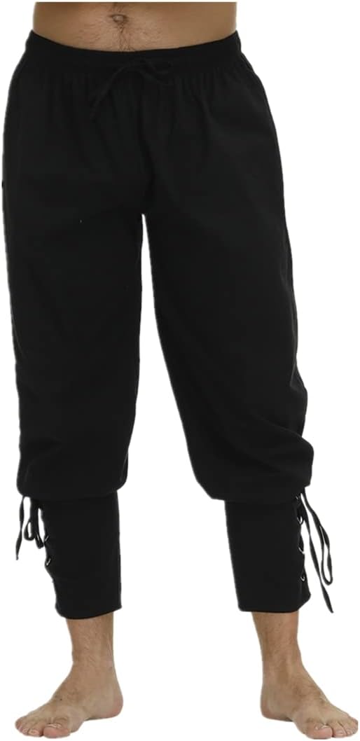 Pirate Pants for Men Cosplay Renaissance Medieval Gothic Pants Pirate Costume Trouser Men