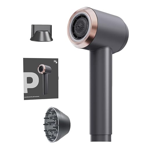 P30 コードレスドライヤー 充電式ドライヤー 大風量 速乾 ドライヤー 温風・冷風切替 6段階風量調整 コードレス ワイヤレス 充電式 大容量 マイナスイオン 恒温 キャンプ・子供・ペット・家庭用 スタンド付き (ブラック)