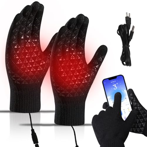 1 Par De Guantes Cálidos Para Exteriores, Guantes De Lana Antideslizantes De Invierno Con Dedos