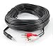 CablesOnline 50ft 3.5mm Stereo Plug to 2-RCA Male Audio Cable (AV-050)