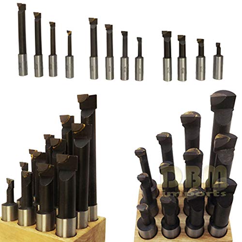 akasaw98 12 Pc 3/4 inch Shank Bore C6 Carbide Tip Boring Bar Set