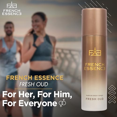 Image of FRENCH ESSENCE Luxury Fresh Oud No Gas Deo Body Spray With Long Lasting Fragrance Deodorant Spray - For Men & Women (120 ml)