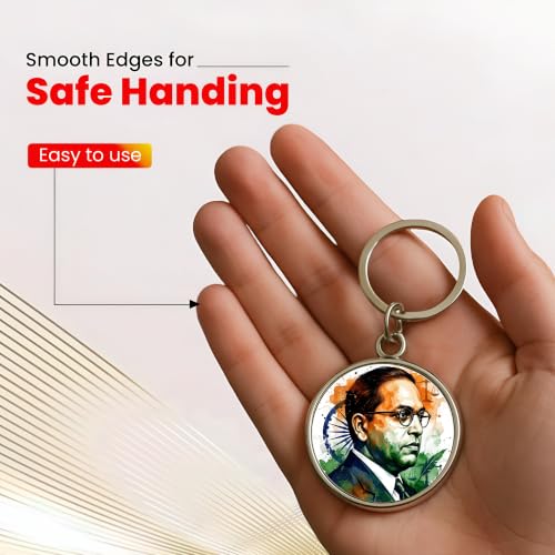 Image of MG | Protective Evil Eye /Spiritual Symbols /Om /Motivational Keychains | Double-Sided Metal Key Ring | Good Luck and devine Charm for Car, Bike, Home & Office
