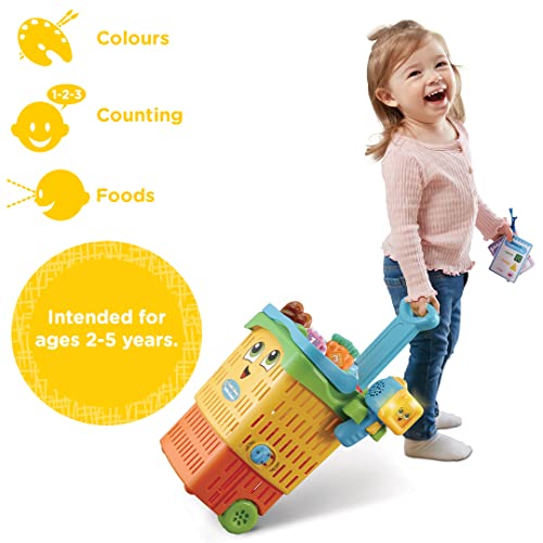 Leapfrog Count-Along Basket & Scanner, Roleplay Toy for Children, Interactive Learning Toy for Pretend Play, Play Set with Food, Shapes and Colours, Imaginative Play for Kids Aged 2 Years +