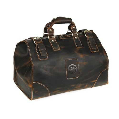 Handadsume Canvas & Leather Travel Luggage Tote FB8151