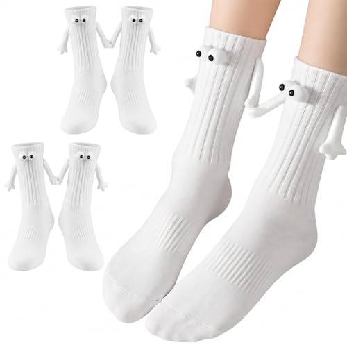 Smilelife 2 Pairs Magnetic Holding Hands Socks I Love...