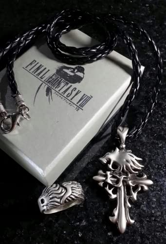 Final Fantasy VIII Squall Griever Necklace & Ring | FF8 Kingdom Hearts Cosplay Dissidia Cloud Serah Anime