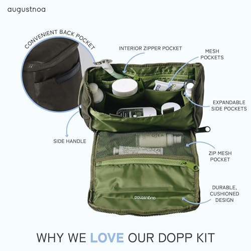 Dopp Kit for Men | Travel Toiletry Bag with 11 Pockets & Expandable Side Compartments | Water-Resistant, Eco-Friendly Recycled Material | Compact, Lightweight & Perfect for Travel Essentials4