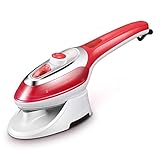 Steam iron 2 In 1 Kleidung Dampfer, 10S DREI-Gang-Thermostat Handdampfer, Fliesenboden Und Sichtbare Wassertank Entwurf, for Familie, 1000w