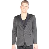 Leistentasche mit Denim-Rand auf der Brust