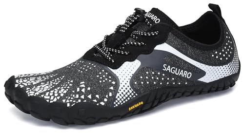 Saguaro Hombre Mujer Minimalistas Zapatillas De Trail Running Ligeras Y Respirable Zapatos Descalzos Gym Playa Calzado De Deportes Acuaticos Para Correr Senderismo, Blanco 43 Eu Saguaro Hombre Mujer Minimalistas Zapatillas De Trail Running Ligeras Y Respirable Zapatos Descalzos Gym Playa Calzado De Deportes Acuaticos Para Correr Senderismo, Blanco 43 Eu