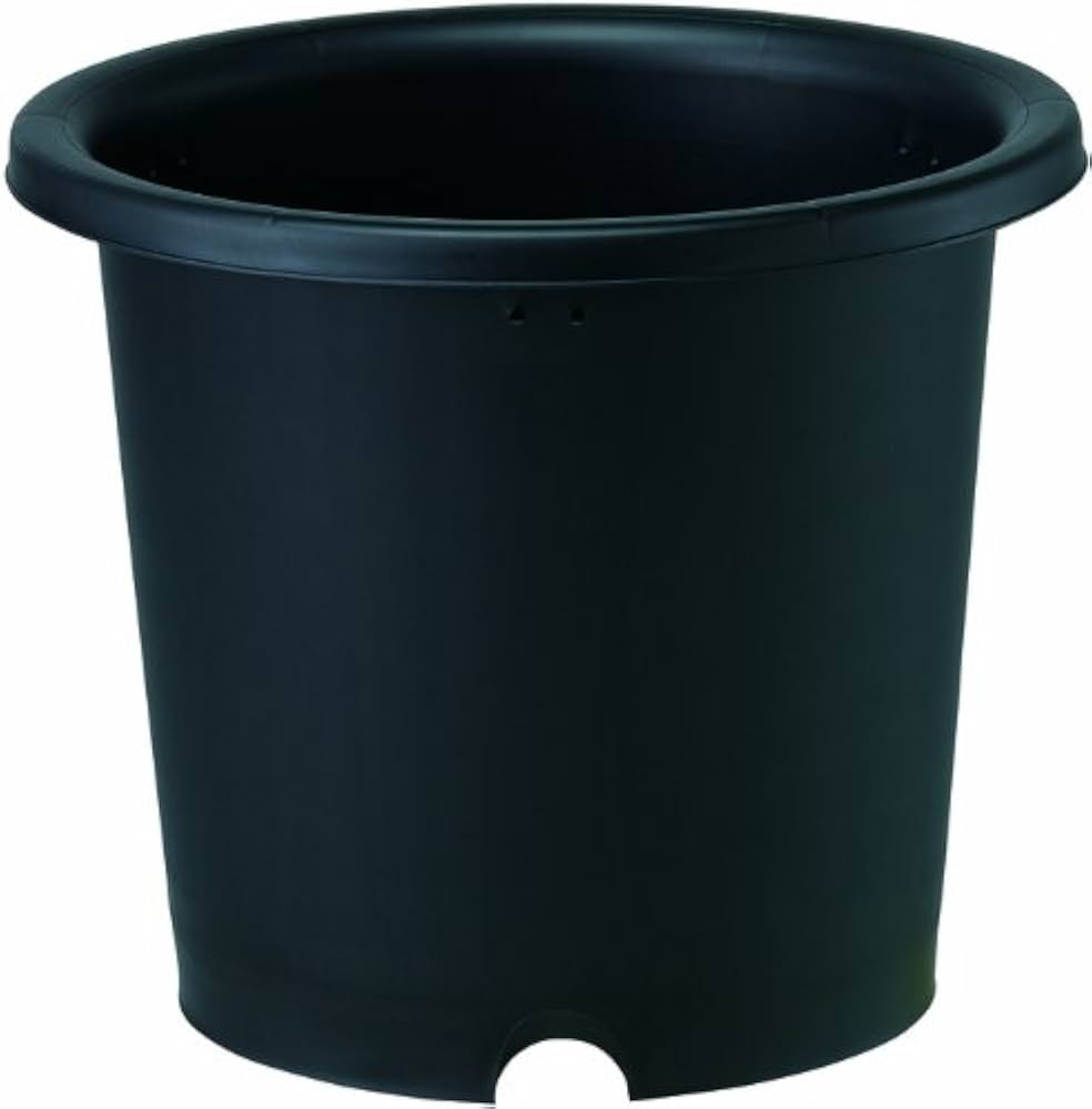 Amazon | 大和プラスチック 菊鉢 6号 φ200×H160 ブラック