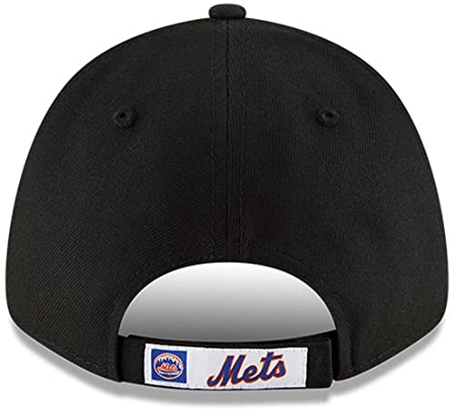 New Era New York Mets The League 9Forty Adjustable Black Alternate Hat thumb #1