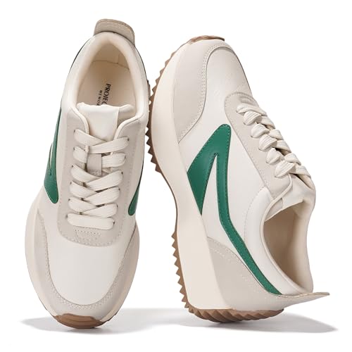 Image of Project Cloud Womens Sneakers - Memory Foam Insole and Lightweight Spring Shoes - Non-Slip Lace Up Trendy Shoes - Fashion Sneakers for Women 2026