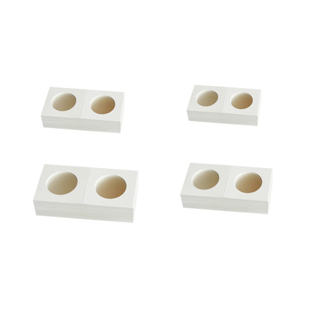 Housoutil 200pcs Paper Coin Holders for Coin Collection for Safe Storage Organization in Album