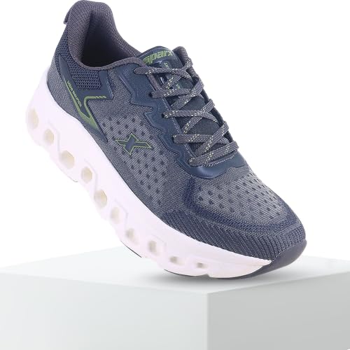 Image of SPARX Sports Running Shoes for Men - Lightweight Breathable Lace-Up Athletic Shoes with Cushioned Comfort, Shock Absorption, Durable Grip, Flexible Sole & Everyday Walking Performance