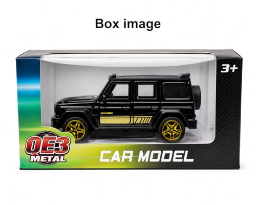 Image of Mercedes-Benz G-Class G-Wagon Diecast Alloy Metal Body Toy Car 1:36 Scale Pull Back Model SUV with Opening Doors, Hood & Tailgate Luxury Collectible Car for Kids & Adults Black