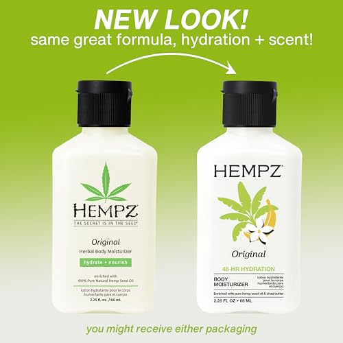 Image of Hempz Mini Original Body Lotion, Scent, Floral & Banana, 2.25 oz.