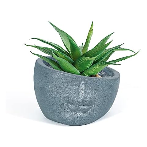 Joveco Face Planters Pots Flower Head Planter, Unique Human Face Garden Pot Succulent Planter for Indoor Outdoor Cover