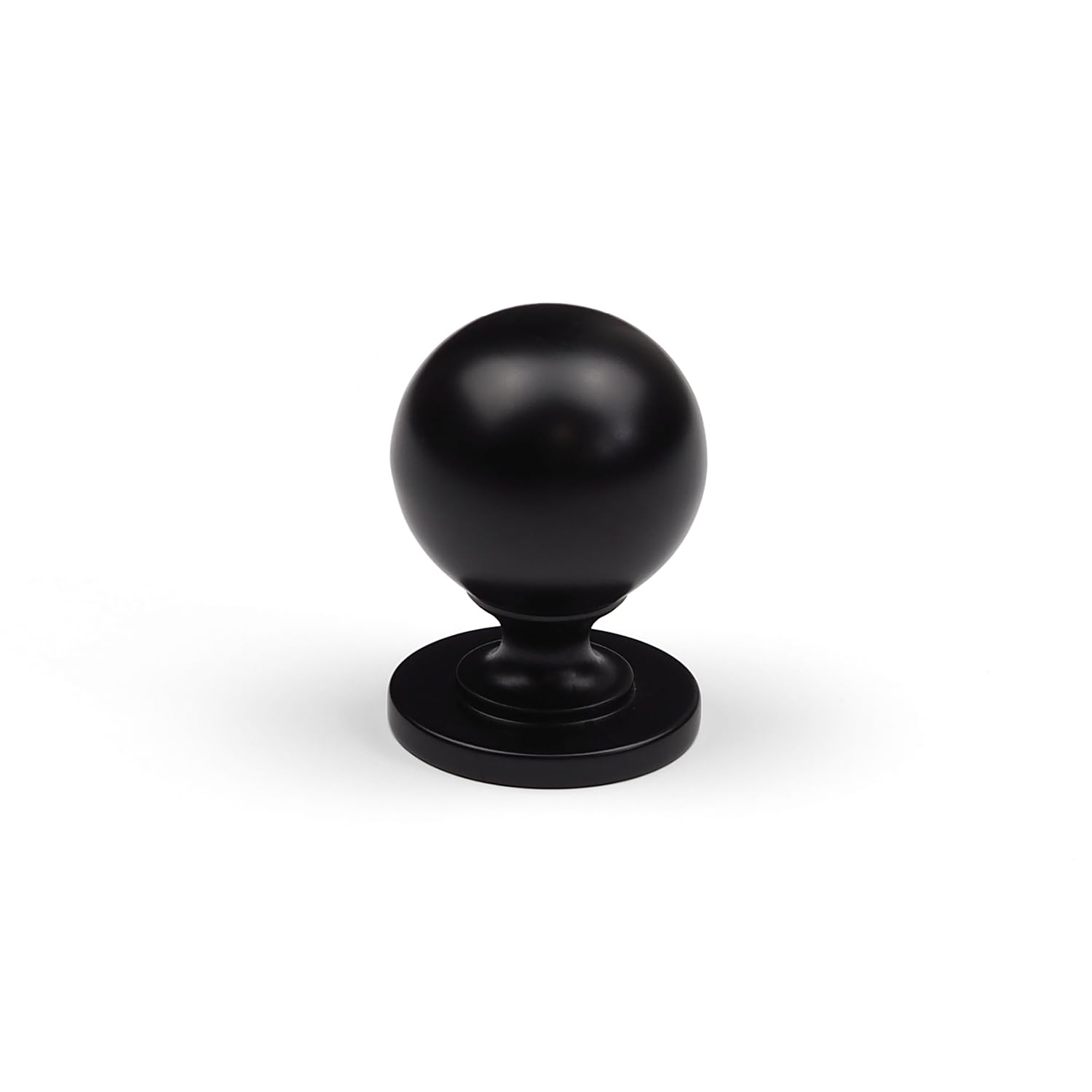Handle & Home Black Kitchen Cupboard Knob Round Traditional Cabinet Door Drawer Dresser Furniture Upcycle Pull