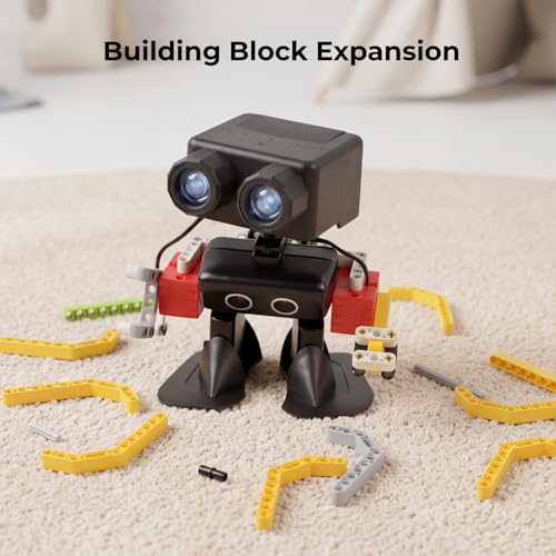 ELECFREAKS microbit PU Robot Kit with 2 Micro:bit Board, Programming Starter Kit for makecode, Smart Rhythm Interaction, Compatible with Building Block, microbit Joystick Control - Image 5