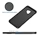 JETech Slim Fit Case for Samsung Galaxy S9, Thin Phone Cover with Shock-Absorption and Carbon Fiber Design (Black)