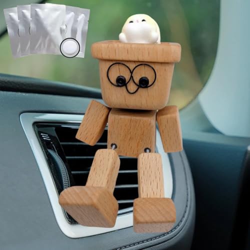 Générique Shaking Wooden Man Figurine,Handmade Wooden Car Desktop Decoration Figurine,Magnetic Adsorption Replaceable Emoticon Car Accessories Set,Funny Wood Dashboard Desktop Decor Générique Shaking Wooden Man Figurine,Handmade Wooden Car Desktop Decoration Figurine,Magnetic Adsorption Replaceable Emoticon Car Accessories Set,Funny Wood Dashboard Desktop Decor