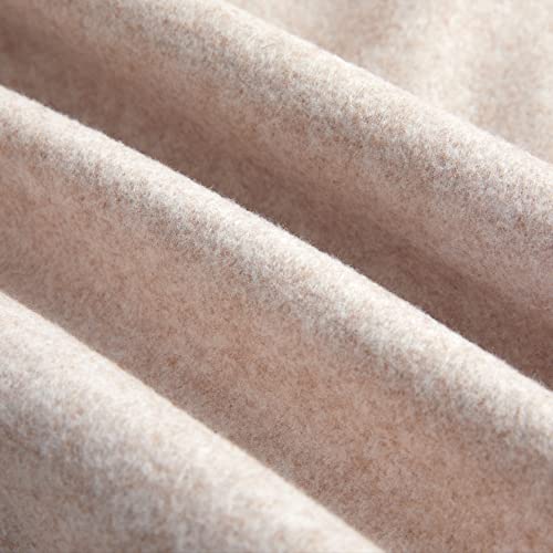 Fazortev Womens Wool Blend Notched Stand Collar Long Coat Jacket Casual Warm Open Front Cardigan Trench Overcoat #TOP5