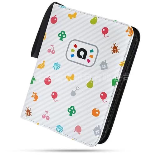 Four grids 25 pages Card Holder for Yoto 200 Cards Capacity Card Case Organizer with Zipper Binder for Yoto Player Holder Album Trading Game Cards Collection Binders