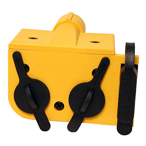 Pilot Automotive TC-129 Trailer Wiring- 6 Pin Round To 4 And 5 Wire Flat And Two 12 Volt Power Outlets
