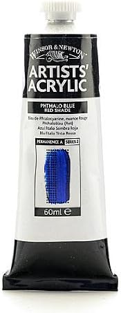 Winsor & Newton Artists' Acrylic Colours phthalo blue red shade 60 ml 514 [PACK OF 2 ]