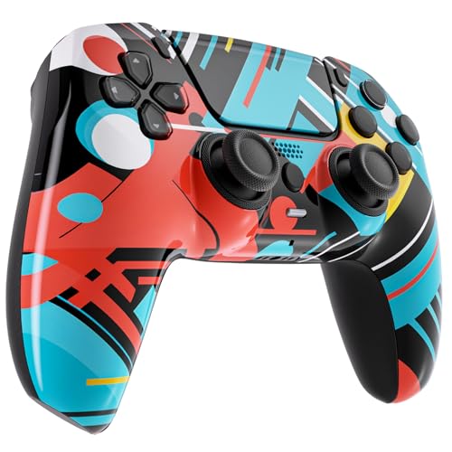 Image of Custom Controllerzz Custom Wireless Controller Compatible with PS5 - Multiple Designs Available (Abstract Fusion)