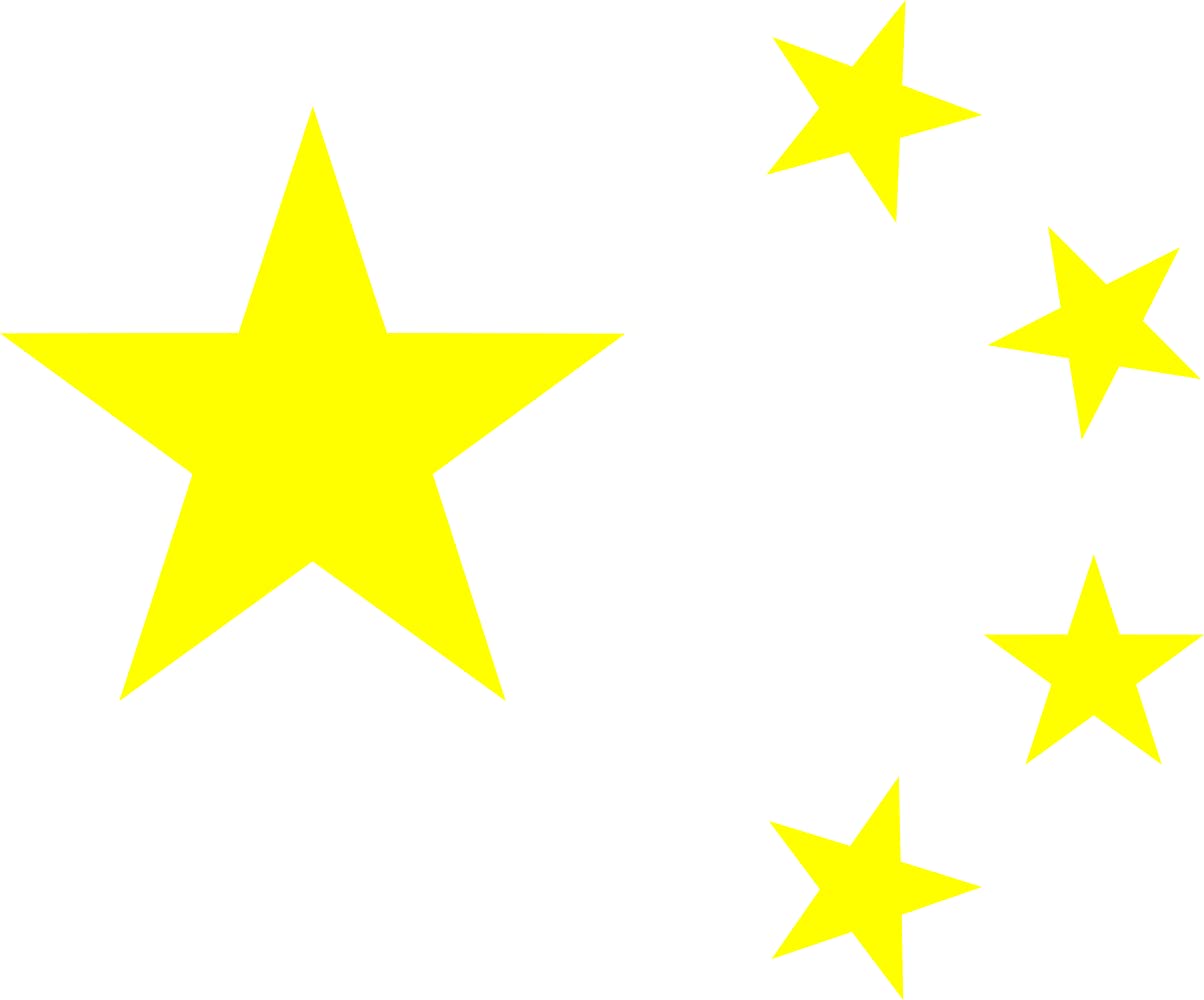 Drapeau Stars of China paysage 1.35m² aux finitions haut de gamme