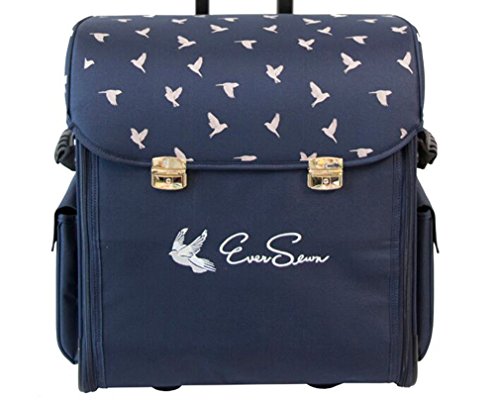 Eversewn Sewing Machine Rolling Tote (Navy)