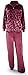 DISTRA Damen Nicki Trainingsanzug - Hausanzug - Wellnessanzug in brombeerrot (DE/NL/SE/PL, Alphanumerisch, XL, Regular, Regular, brombeerrot)