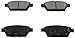 DuraGo BP1161 C Rear Ceramic Brake Pad