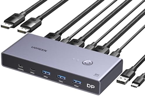 Amazon.com: UGREEN USB Switch A & C Input for Computers - Share 4 Ports ...