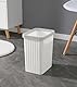Cetomo 8.2L*3 Mülleimer, Abfalleimer, Papierkorb, Müllbehälter, Plastikmülleimer, Abfallbehälter für Papierabfall, Büro, Schlafzimmer, Kunststoff (PP), Weiß, 8.2L (28 x 23 x 29 cm), 3er Set